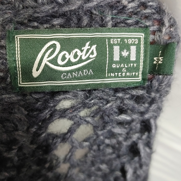 Roots Alpaca blend crochet cardigan M - Picture 9 of 10